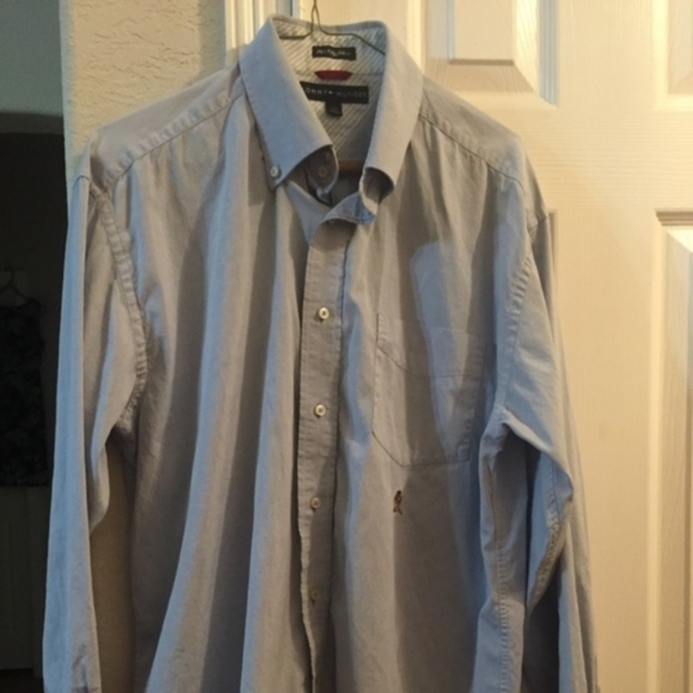 Tommy Hilfiger blue long sleeve shirt L